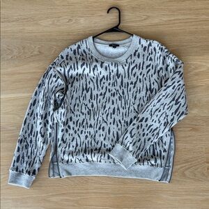Rails grey animal print sweater, size XS